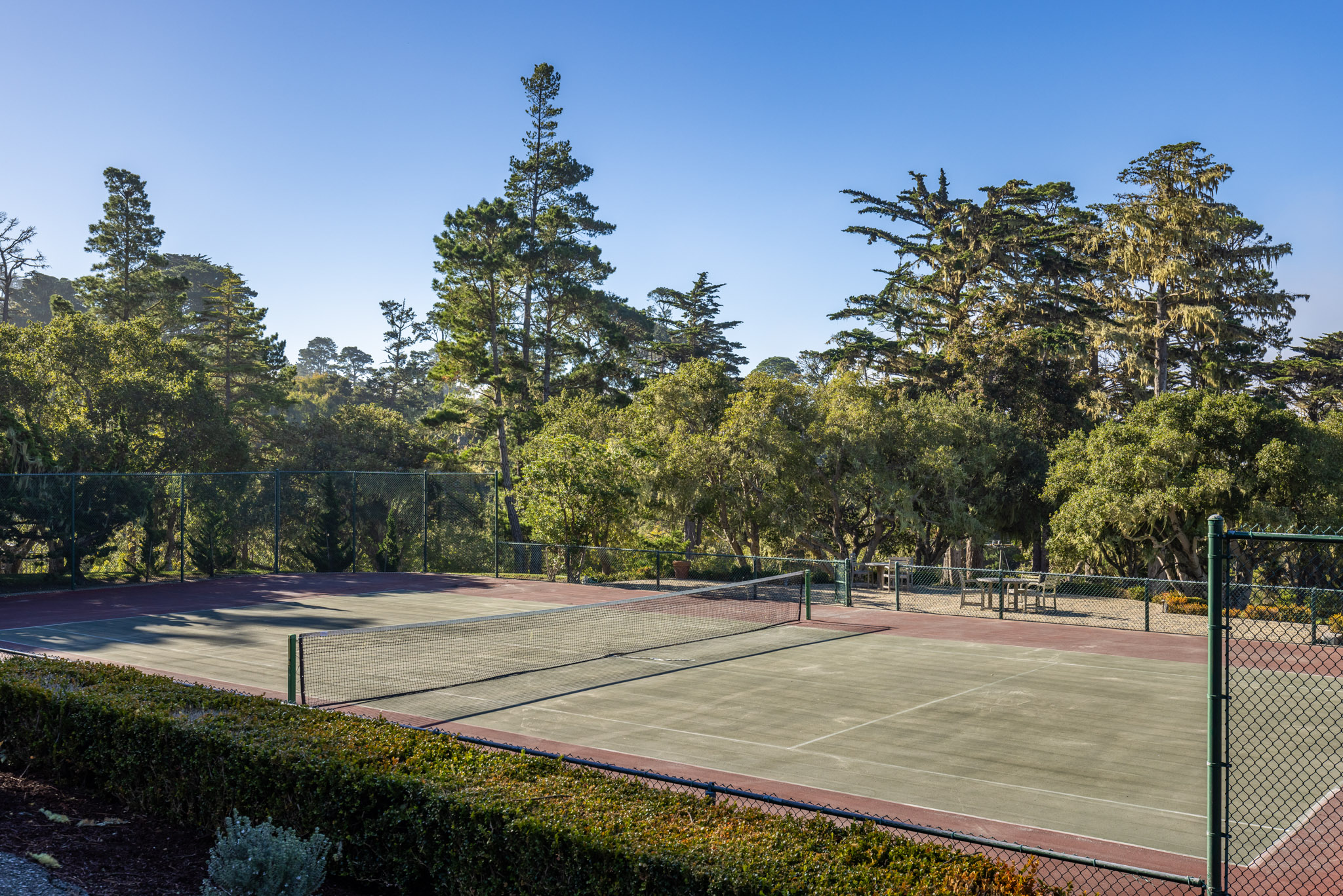 tennis and pickleball court on property