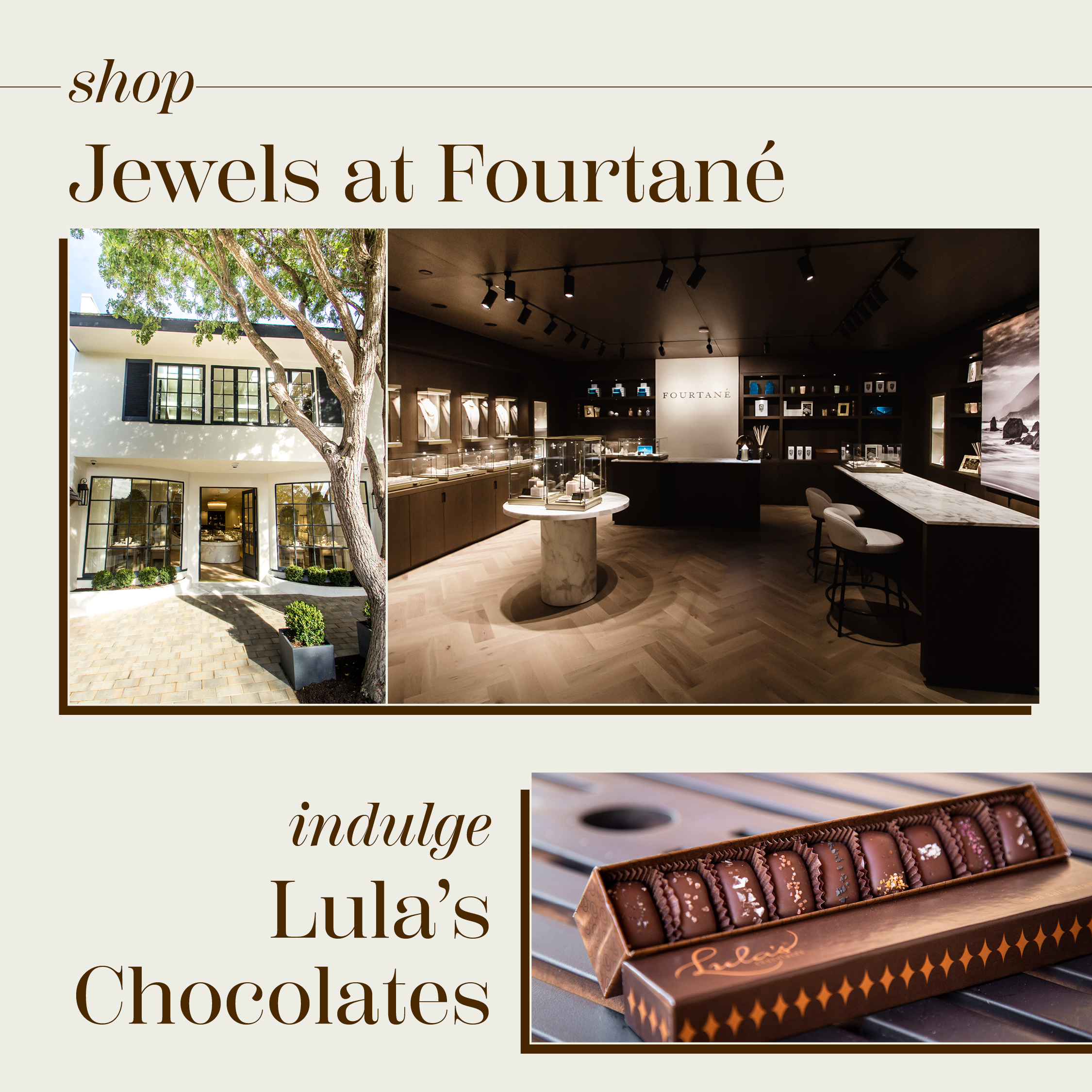 Shop Jewels at Fourtane indulge Lula's Chocolates