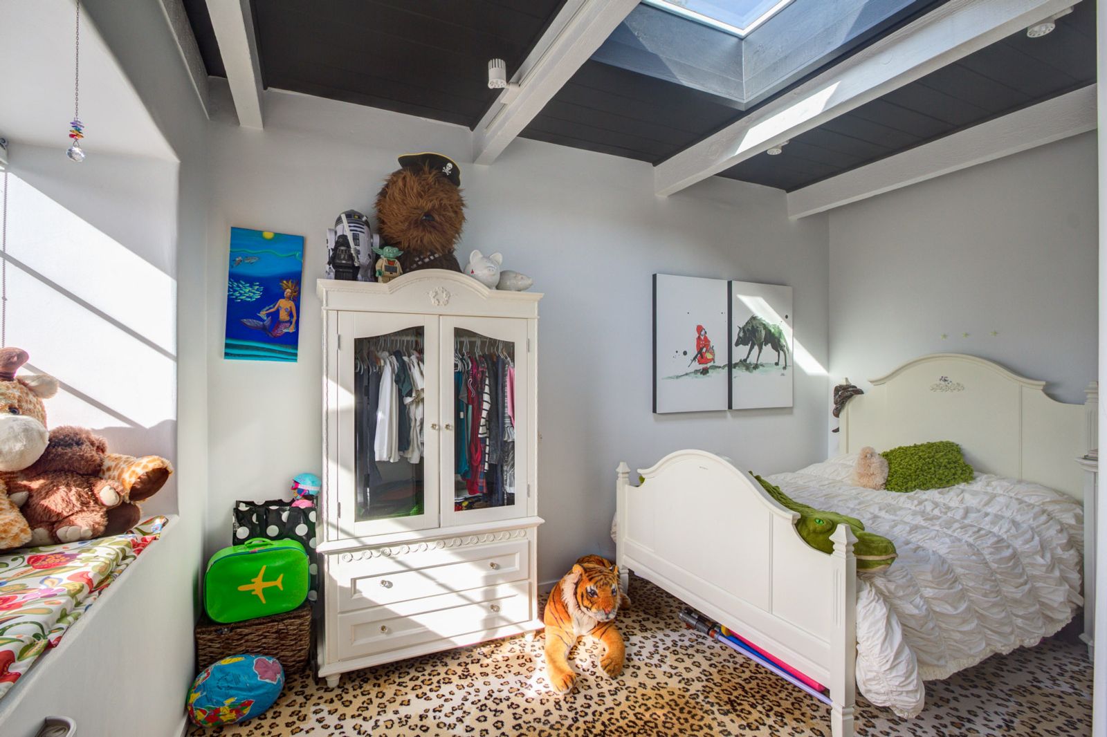 Enlarged Bedroom with Window Seat