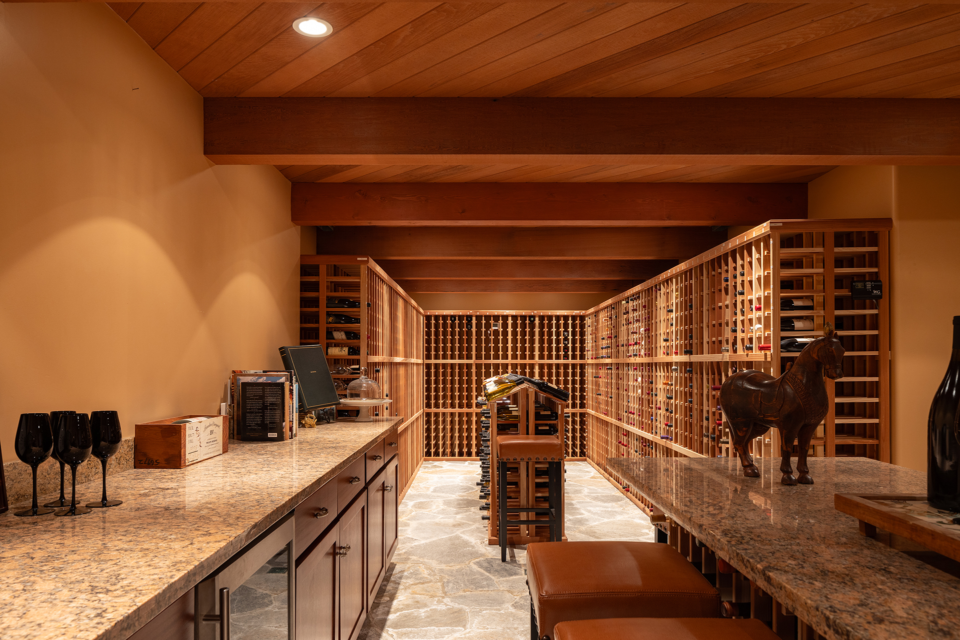 The wine cellar