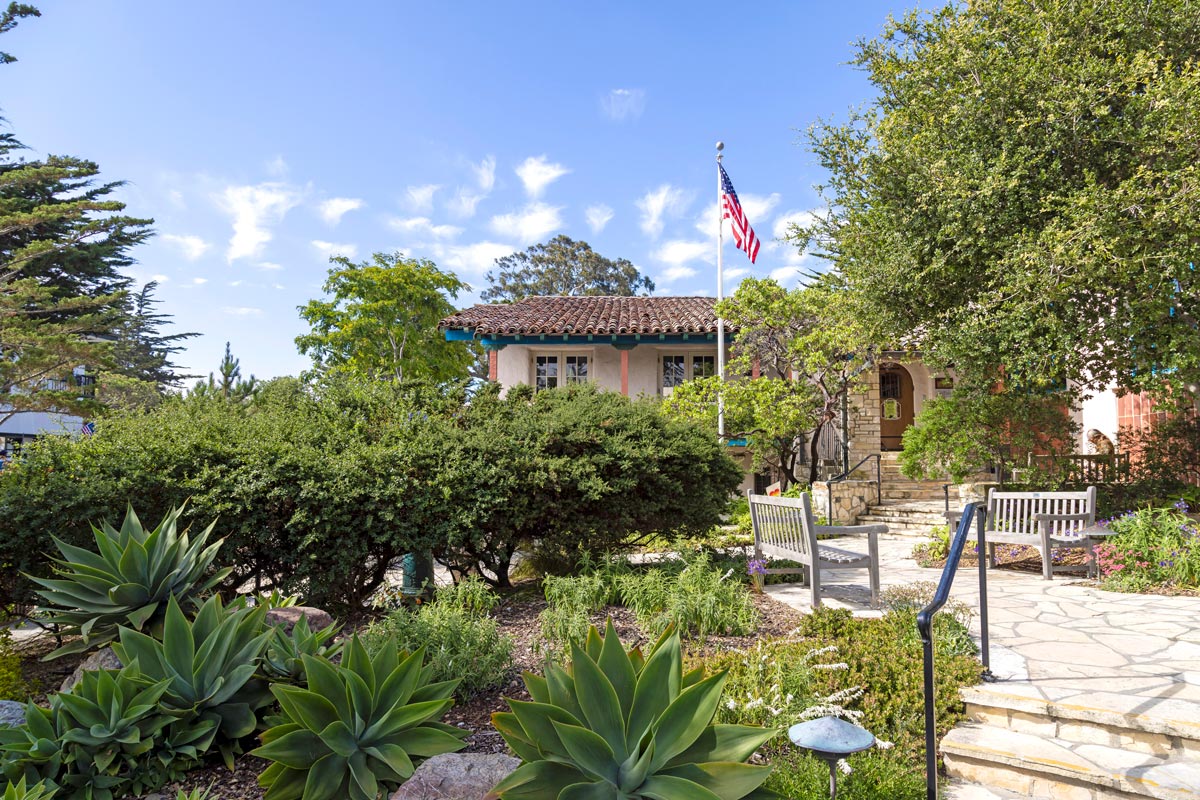 Harrison Memorial Library garden Carmel-by-the-Sea