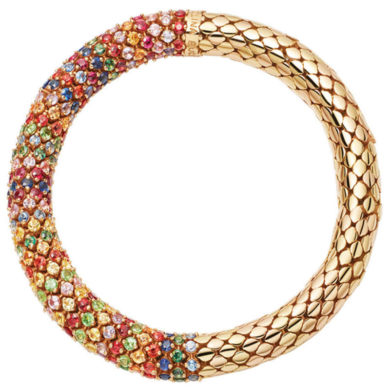 Twister Luxe 180 Mix Yellow Gold bracelet designed by Carolina Bucci