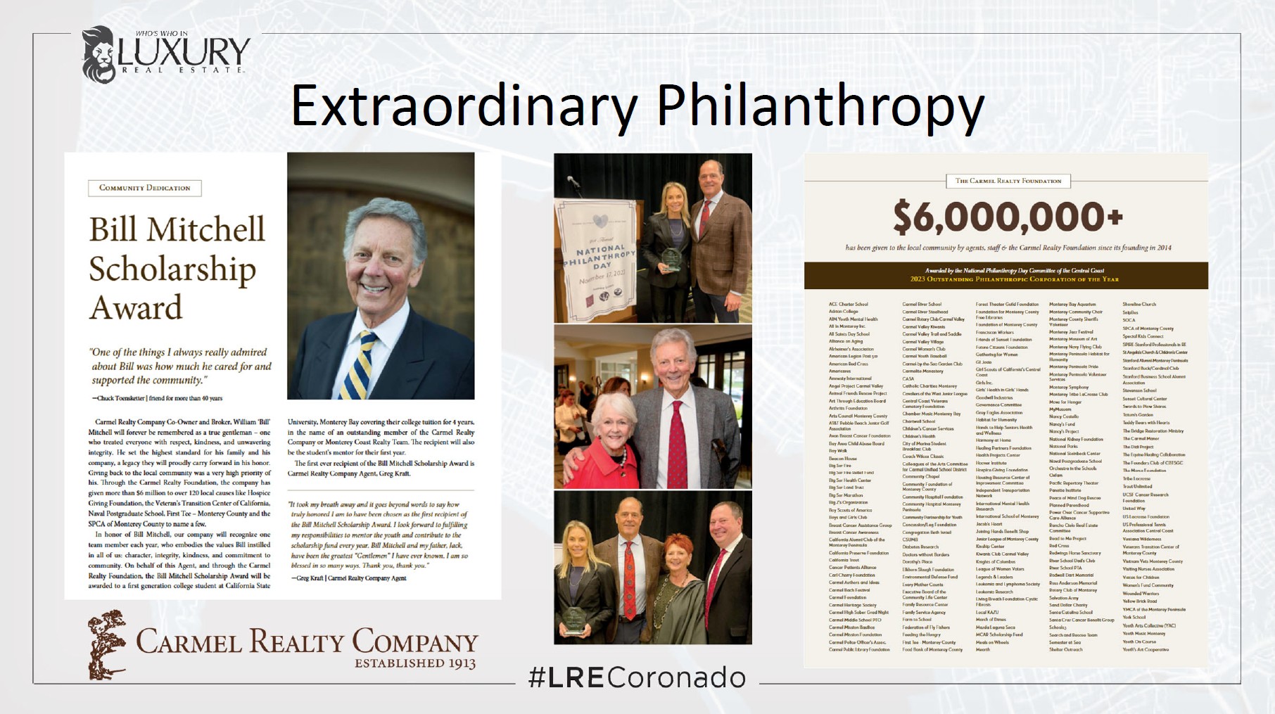 LRE Philanthropy Award