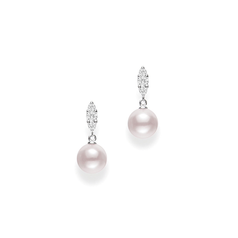 Pearl earrings from Mikimoto