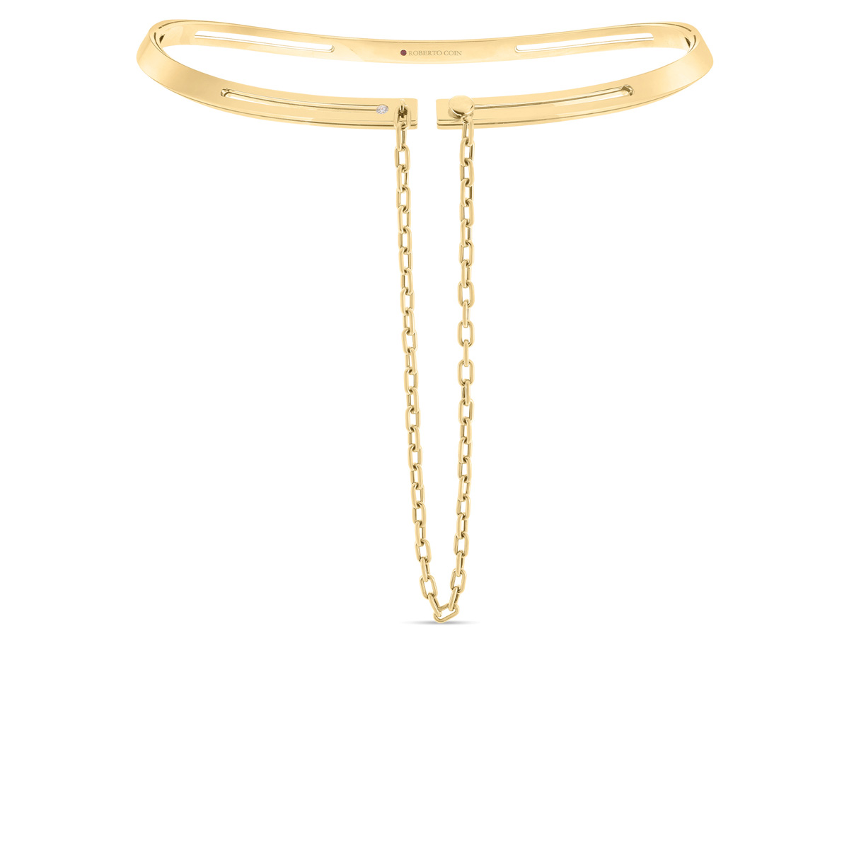 18K gold diamond necklace from Roberto Coin
