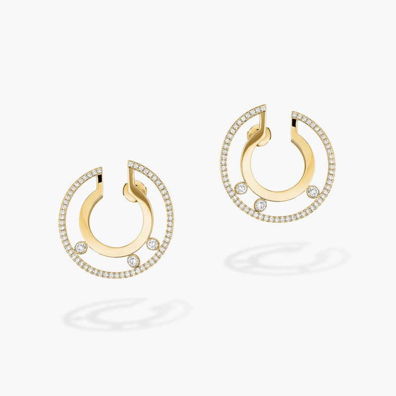 Diamond and gold earrings from Messika